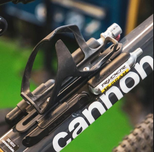 Maximize Bicycle Space with Ryder Innovation's Kinetic Cage with Storage and Groove Tool Pro